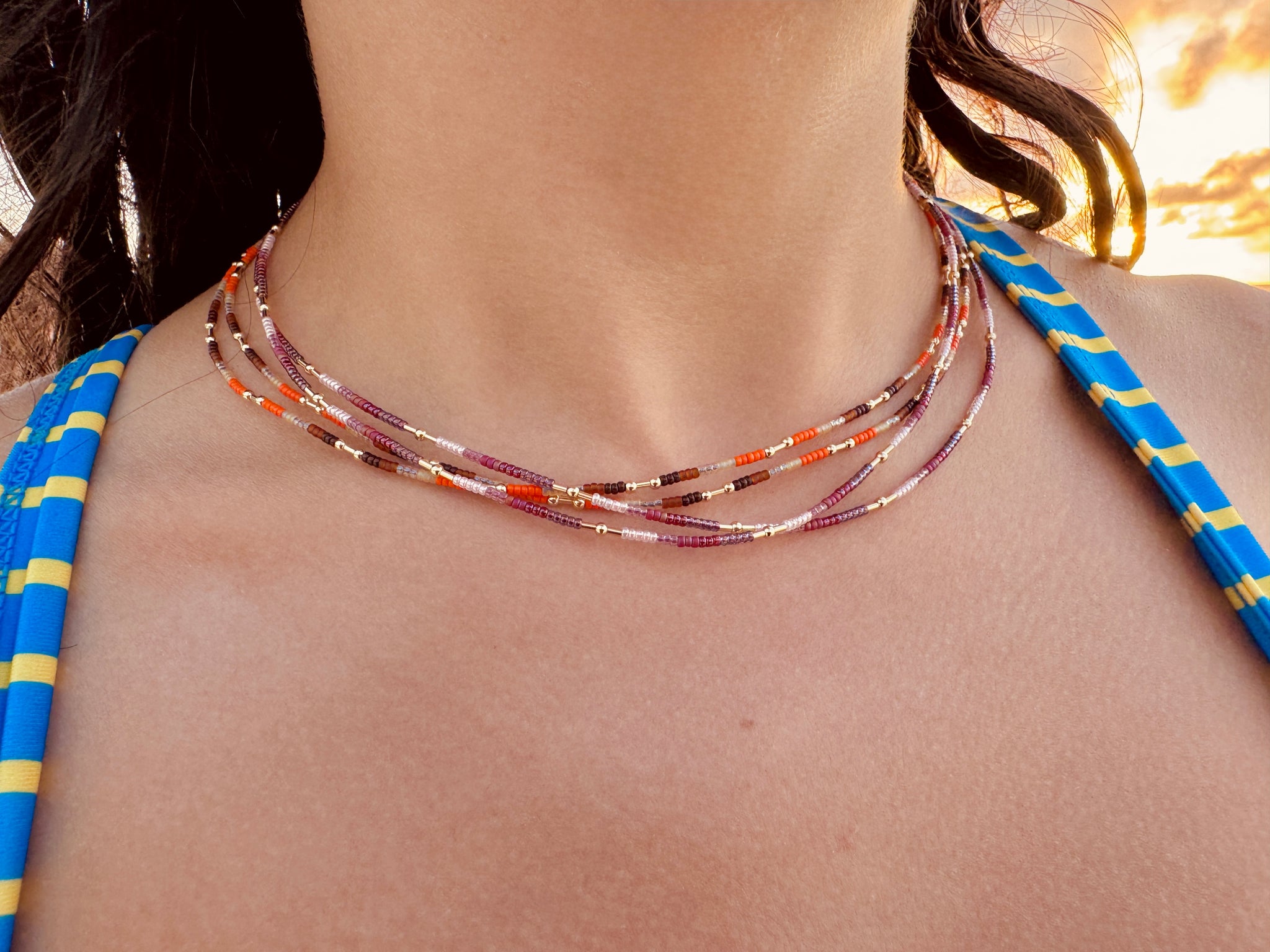 Caribbean Sunsets Wrap Bracelets