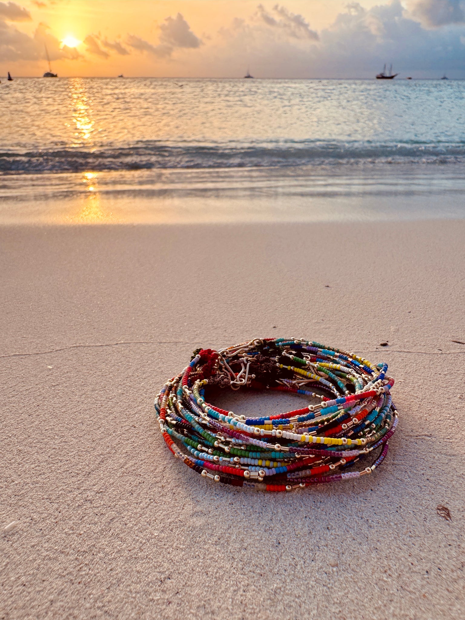 Caribbean Sunsets Wrap Bracelets