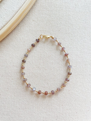 Luli Bracelet with Mauve Chocolate Moonstone