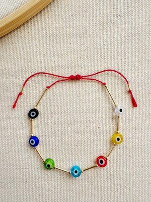 Multi Ojito Adjustable Bracelet