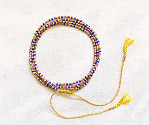 Santa Ana Wrap Bracelets With Yellow Cord