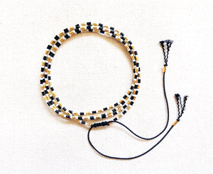 Santa Ana Wrap Bracelets with Black Cord