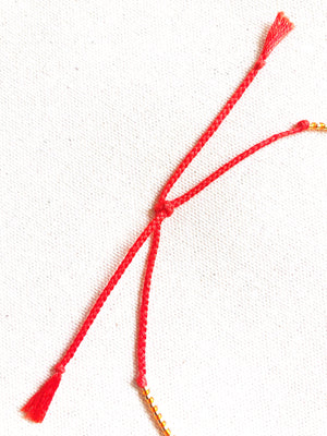 Cordillera Wrap Bracelets With Orange Cord