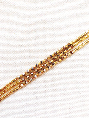 Carabobo Wrap Bracelets With Gold Rose Swarovski Bicones