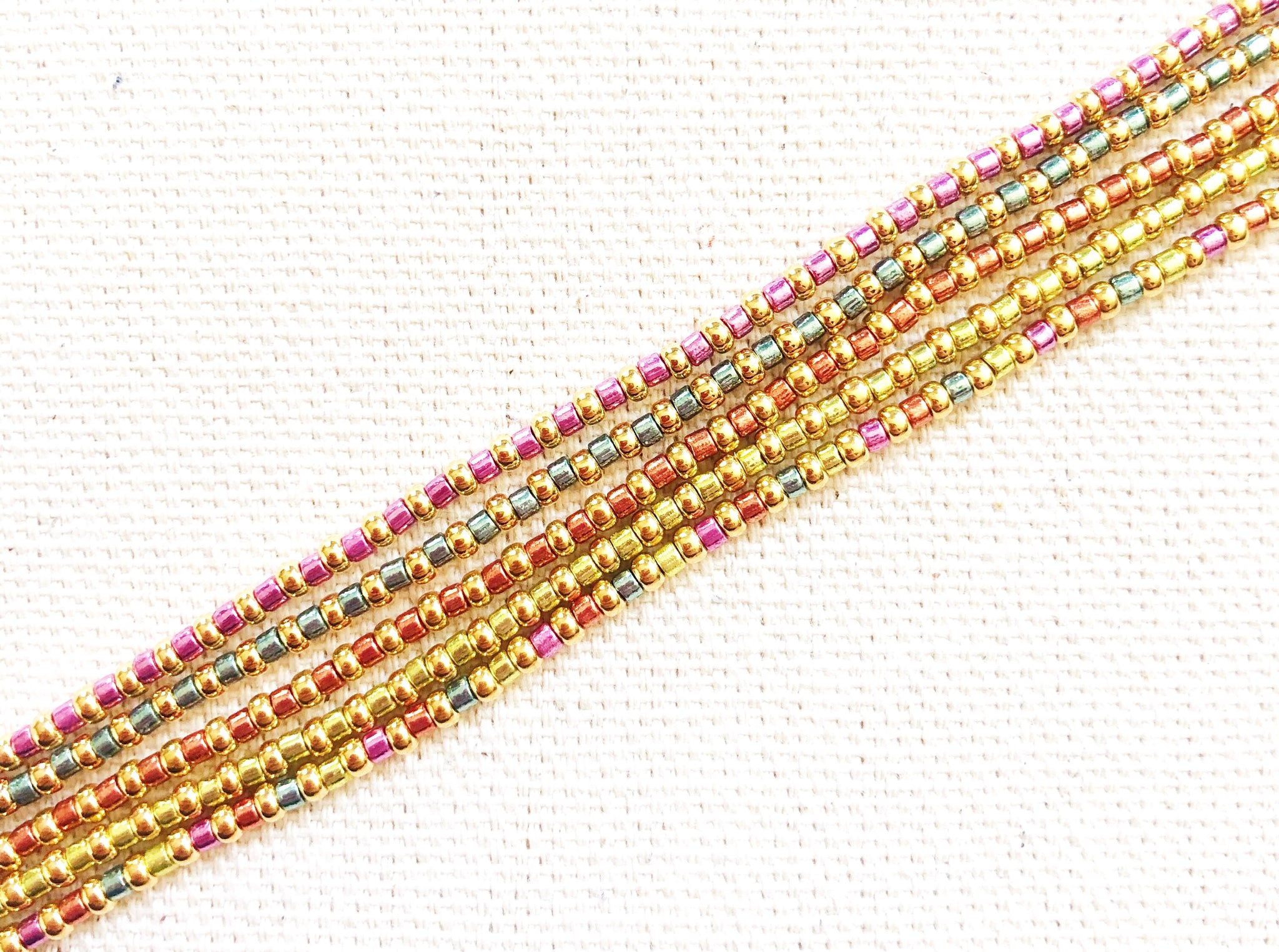 Cordillera Wrap Bracelets With Fuchsia Cord