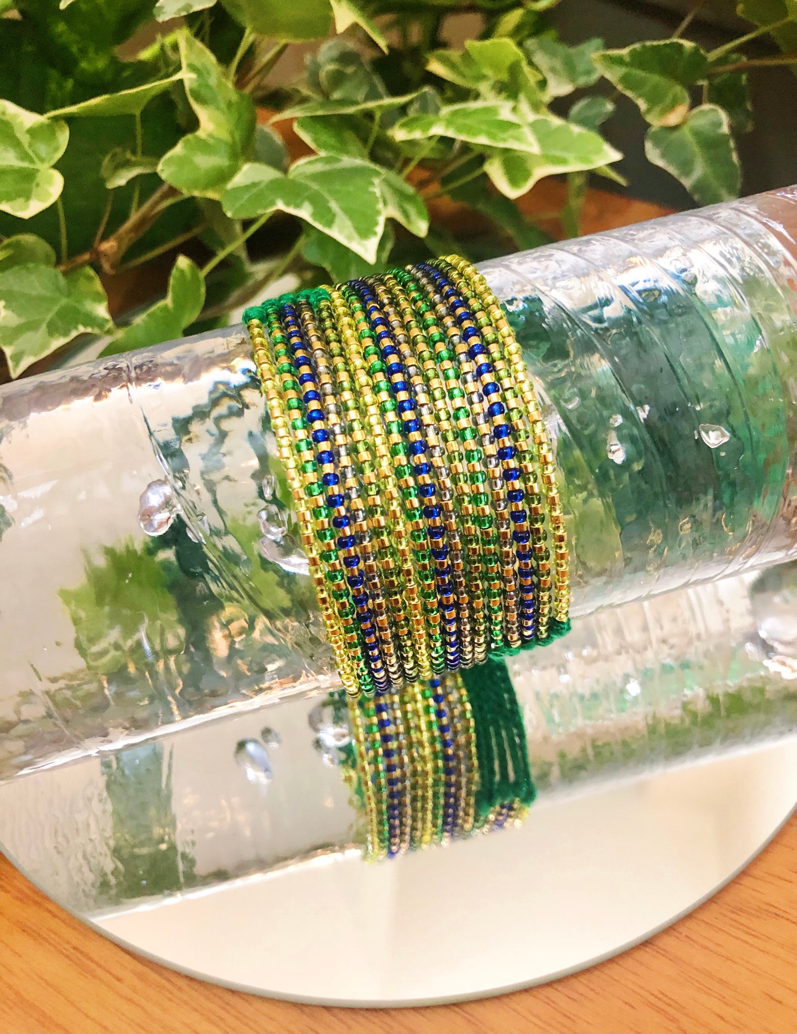 Cordillera Wrap Bracelets With Green Cord