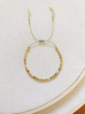 Anhelo single bracelet with grossular garnet