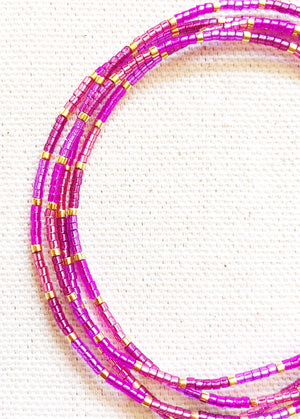 Santa Ana Wrap Bracelets With Pinks and Purple